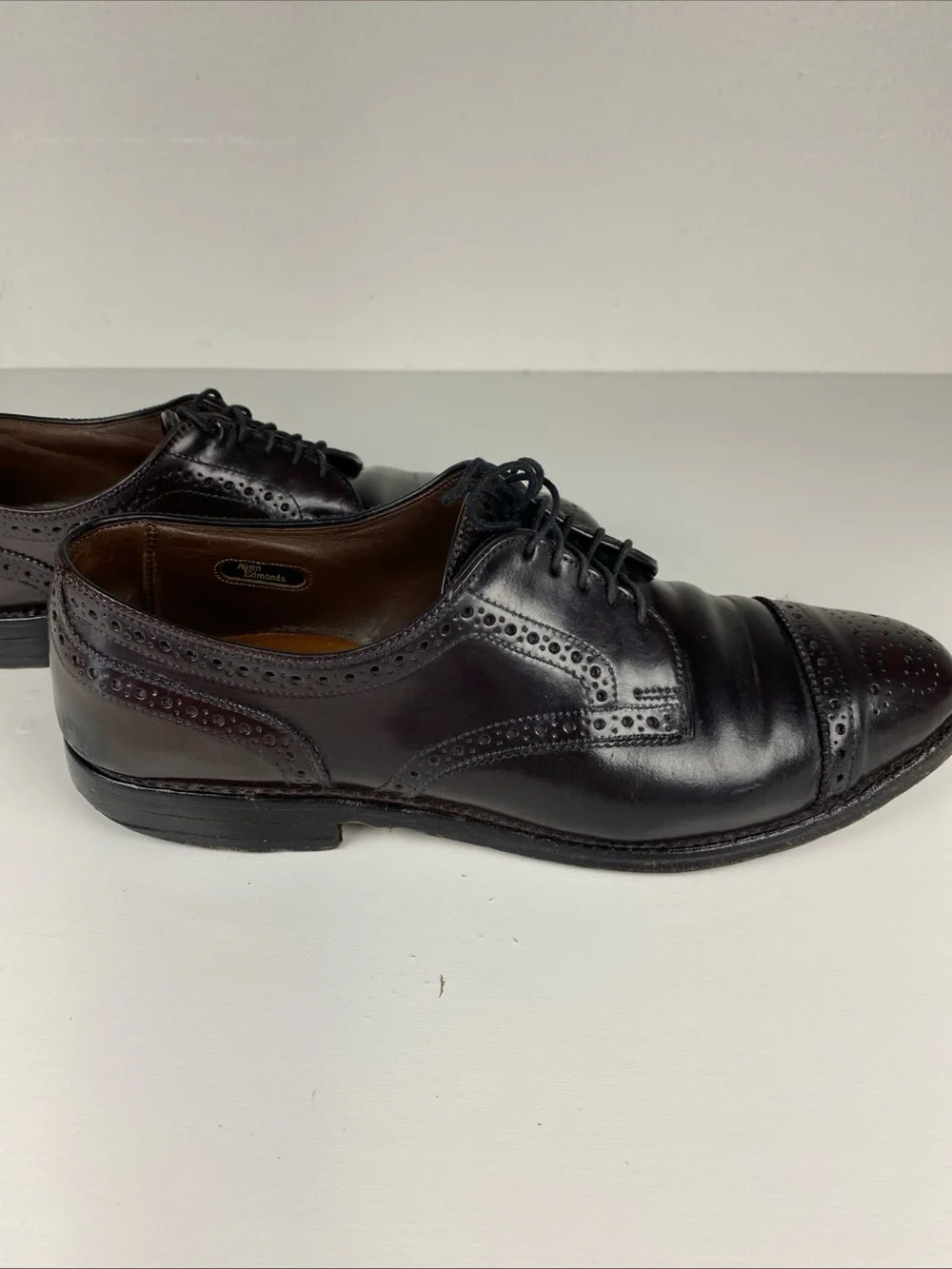 Allen Edmonds Sanford 5297 Shell Cordovan Burgundy‎ Cap Toe Men’s 9D Vintage 95